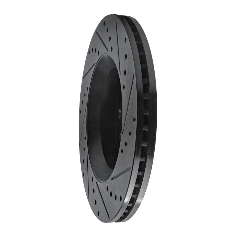 Dodge Sprinter 2500 Brake Rotor (1) - Rear Left - R1 Concepts - Drilled & Slotted - Black - `02-`18